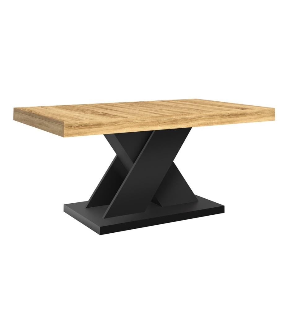 Tavolino Alexia 100 cm - Legno e nero