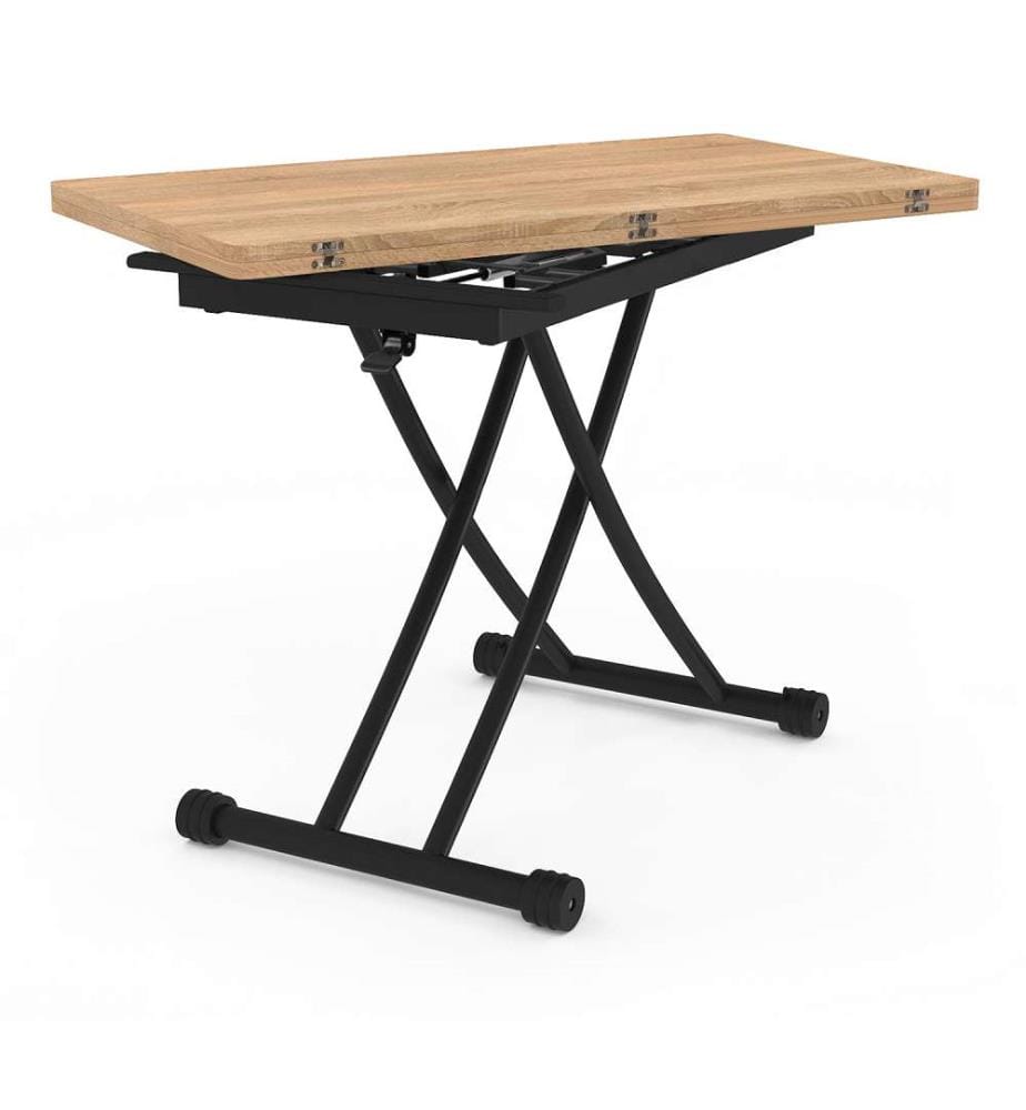 Tavolo da pranzo Tribeca 2 in 1 - Legno e nero