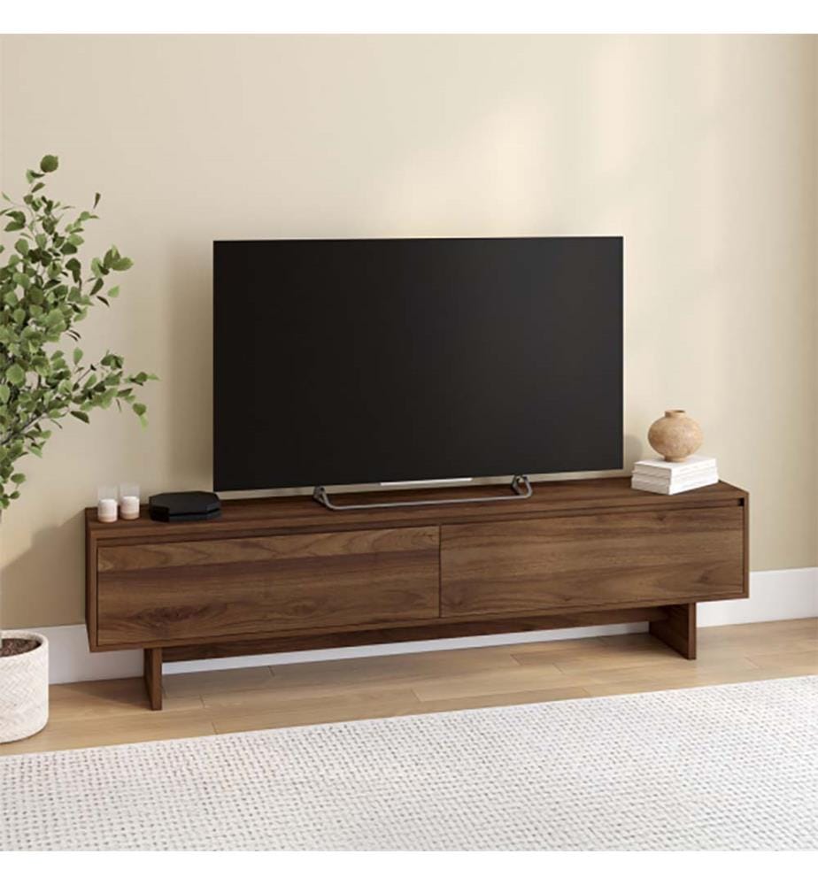 Porta TV Yumi effetto noce L180cm