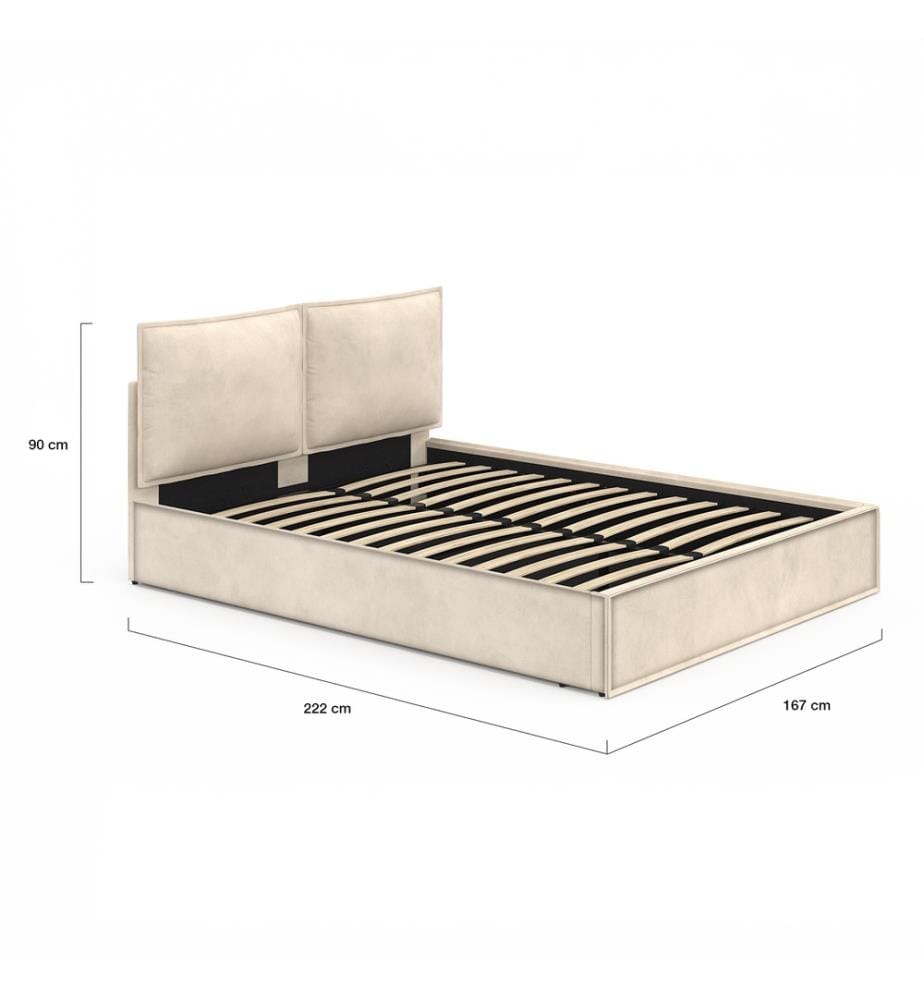 Lit Coffre Lilou 160 x 200 - Beige