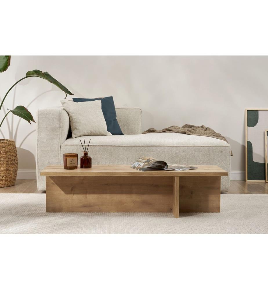 Couchtisch, Saphir-Eiche, 100 % melaminbeschichtete Spanplatte