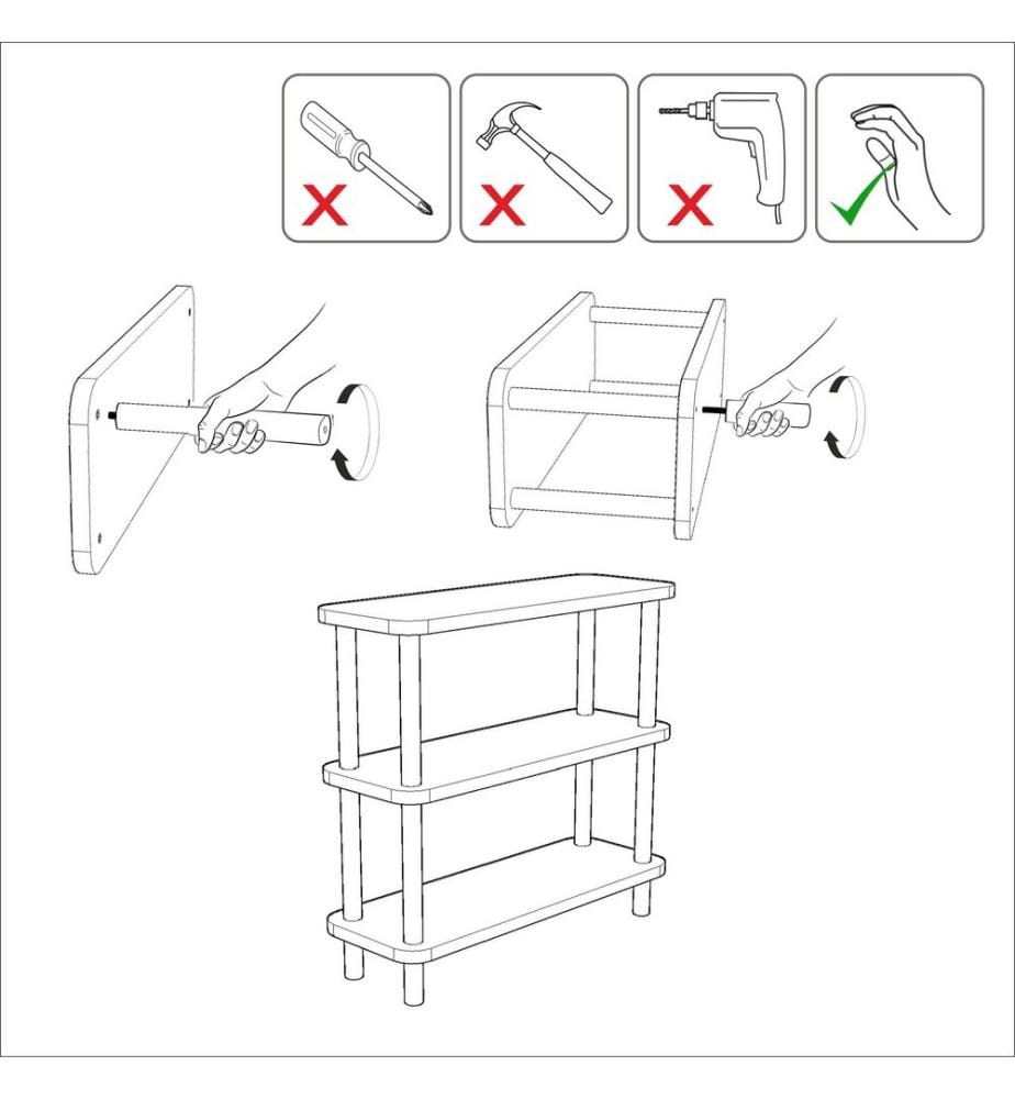 Bücherregal, Kiefernholz, melaminbeschichtete Spanplatte