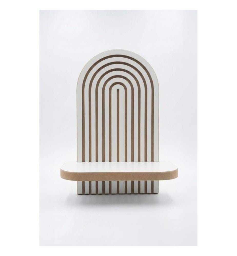Wandregal, 100 % MDF, Weiss