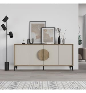 Konsole, 100 % melaminbeschichtete Spanplatte, Hitit, Sandstein