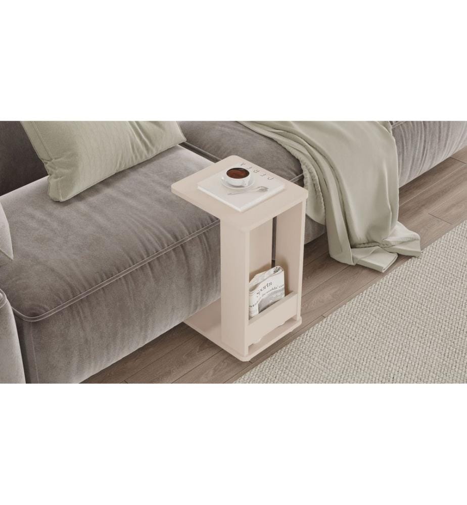 Beistelltisch, 100 % melaminbeschichtete Spanplatte, Sand