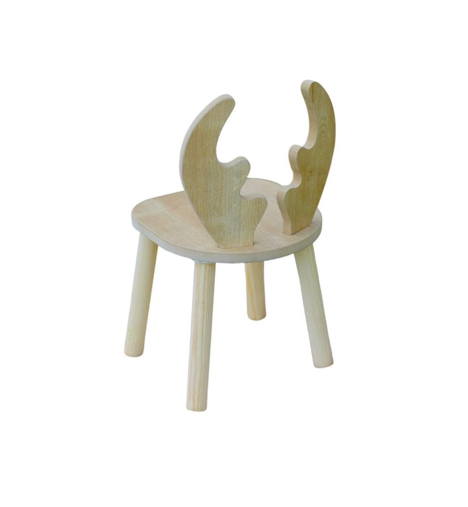 Kinderstuhl, braun, 100 % MDF, Beine aus Buchenholz