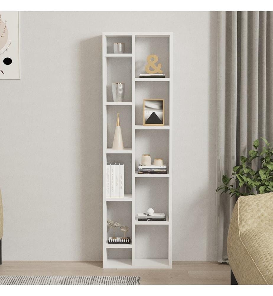 Bücherregal, weiss, Melamin-MDF-Platte