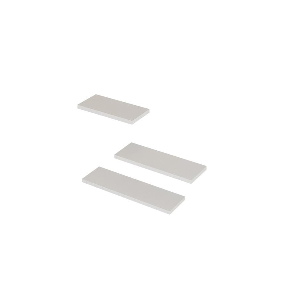 Étagère murale, blanche, panneau de particules mélaminé