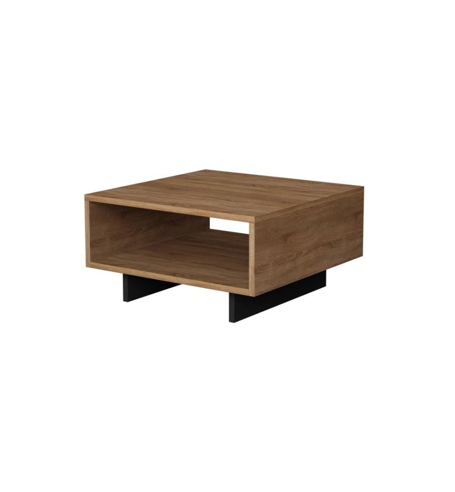 Table basse, chêne, anthracite, panneau de particules mélaminé