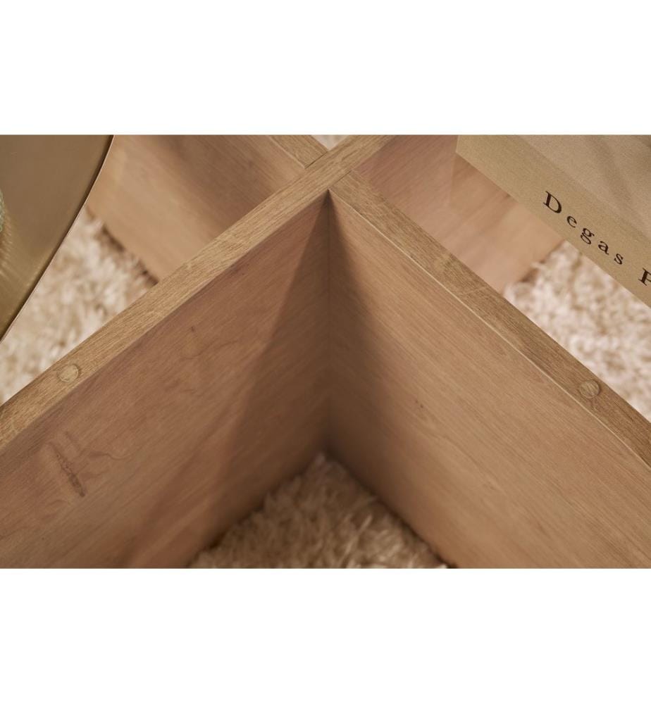 Couchtisch, Saphir-Eiche, Transparent, 100 % gehärtetes Glas