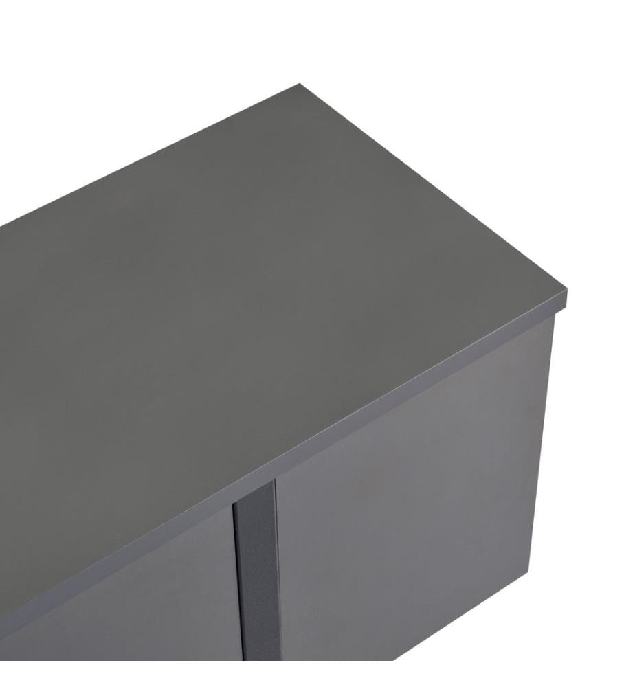 Meuble TV, anthracite, noir, panneau de particules 100 % recouvert de mélamine
