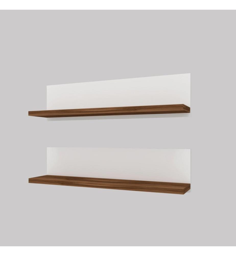 Étagère murale, blanche, panneau de particules mélaminé