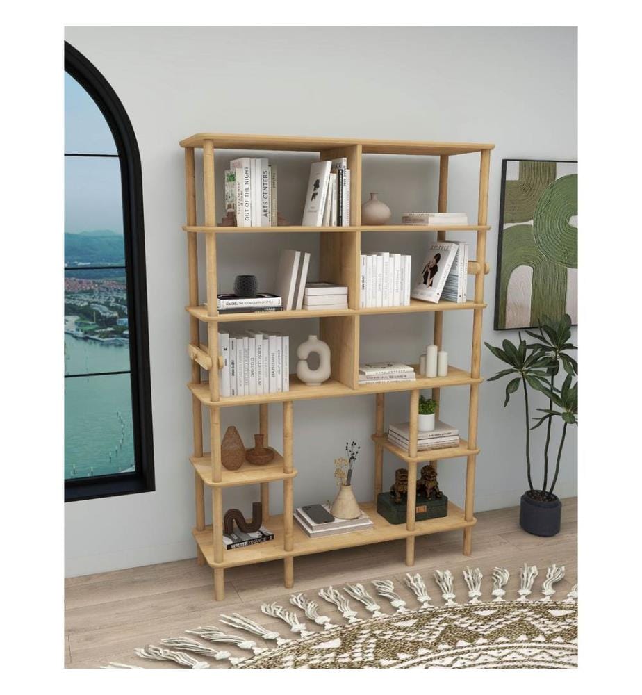 Bücherregal, 100 % MDF, Eiche