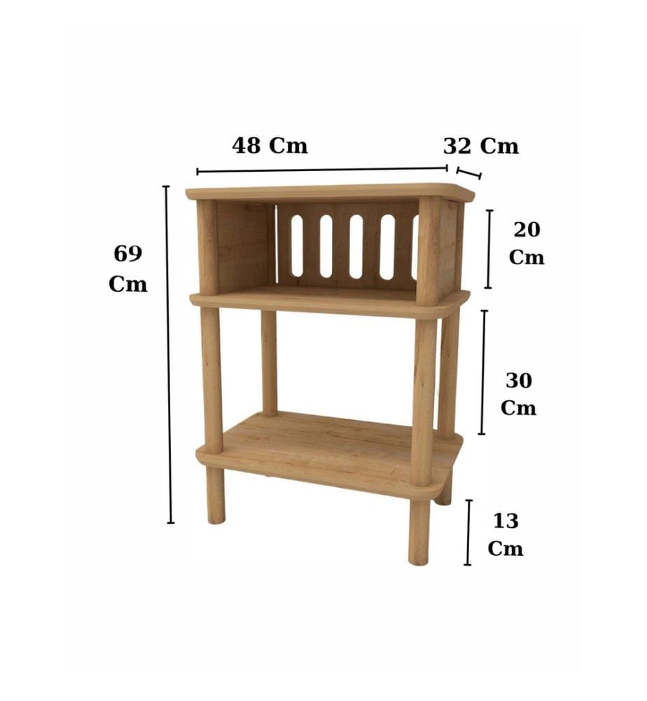 Beistelltisch, 100 % MDF, Eiche