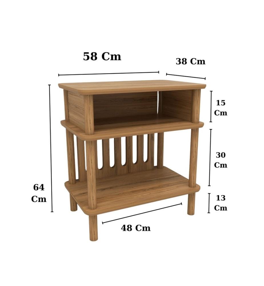Beistelltisch, 100 % MDF, Eiche