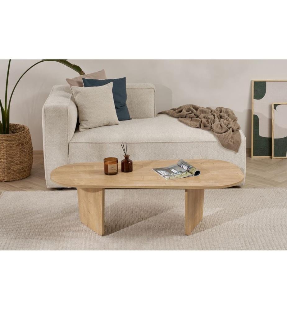 Couchtisch, Eiche, 100 % melaminbeschichtete Spanplatte