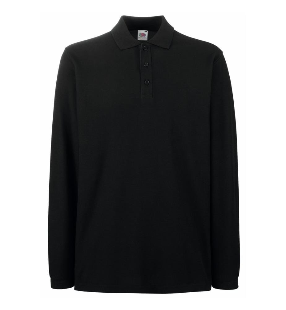 Fruit Of The Loom Premium Herren Polo-Shirt, Langarm
