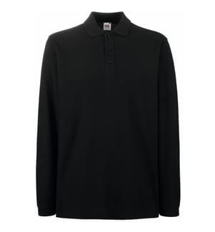 Fruit Of The Loom Premium Herren Polo-Shirt, Langarm