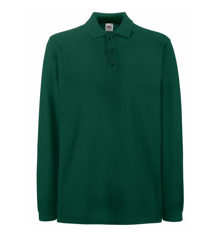Fruit Of The Loom Premium Herren Polo-Shirt, Langarm
