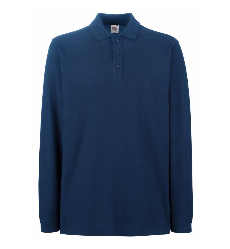 Fruit Of The Loom Premium Herren Polo-Shirt, Langarm