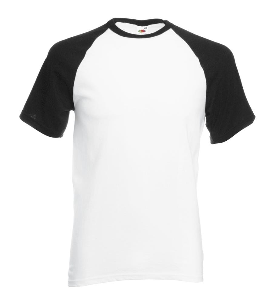T-shirt de baseball à manches courtes Fruit Of The Loom pour homme