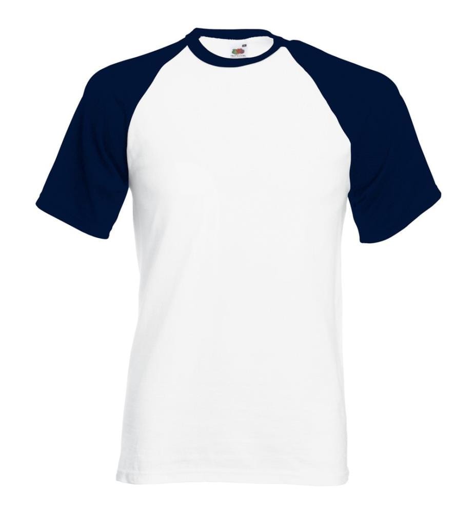 T-shirt de baseball à manches courtes Fruit Of The Loom pour homme