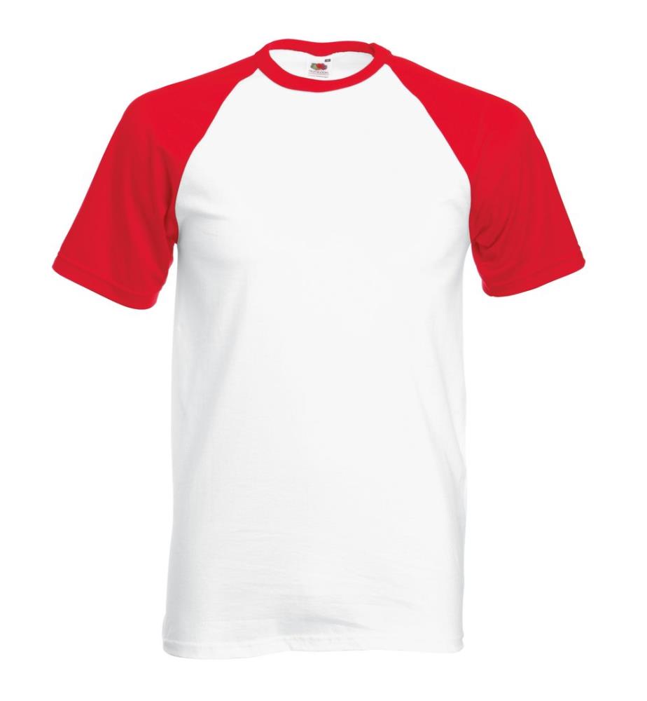 T-shirt de baseball à manches courtes Fruit Of The Loom pour homme