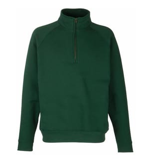 Fruit Of The Loom Herren Sweatshirt mit Reissverschluss bis zur Brust
