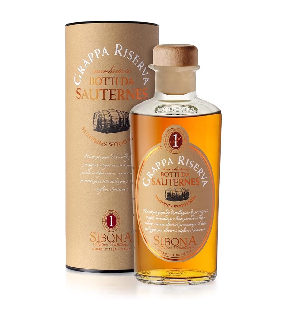 Grappa riserva affinata in botti da Sauternes - 50 cl