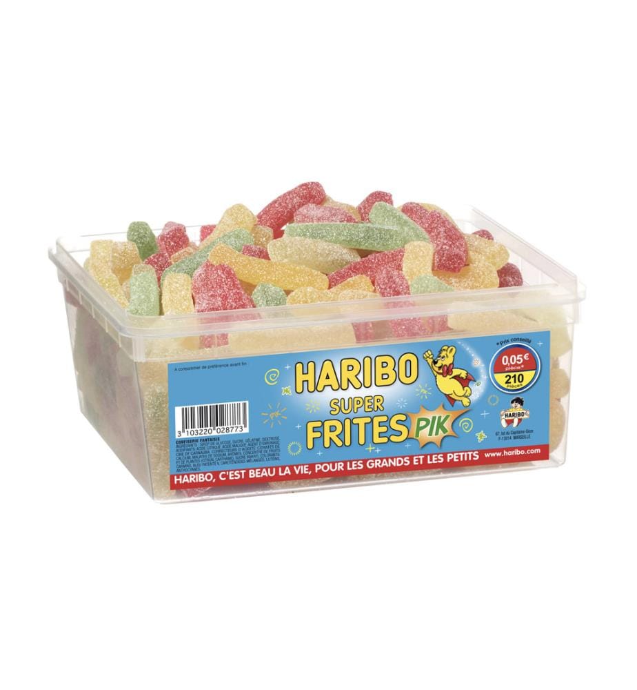 HARIBO - Bonbon-Box Super Frites - 210 Stück