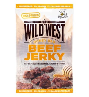 3x Wild West Beef Jerky Honey BBQ - 25g