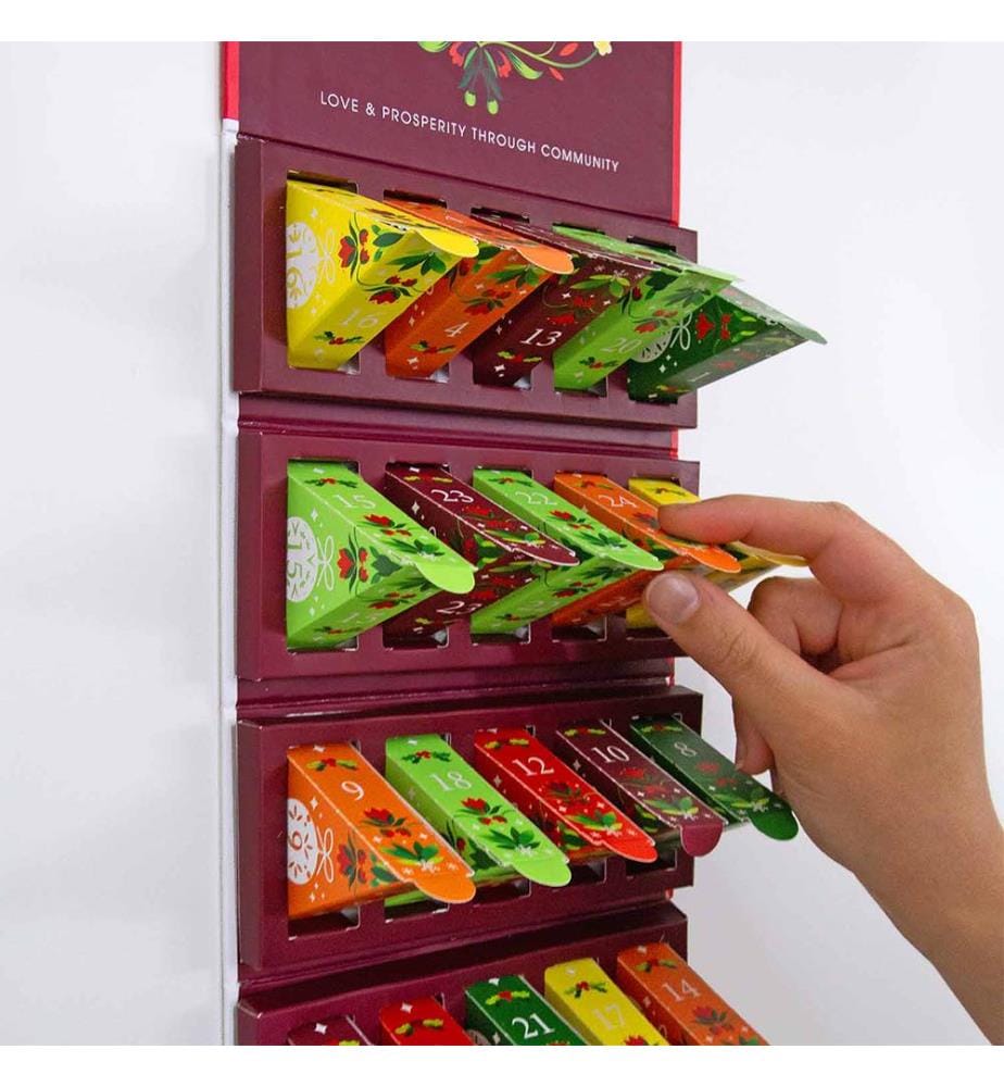 Calendrier de l'Avent "Santa's Secret", 25 sachets pyramidaux - 50g