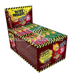 150x Têtes Brûlées Hyperacide à mâcher Barres de Feu 150 pcs - Fr.0.20
