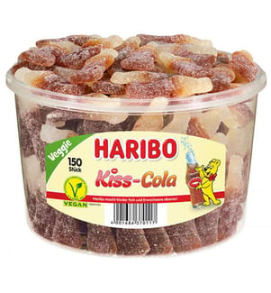 150x Haribo Kiss-Cola - 9g
