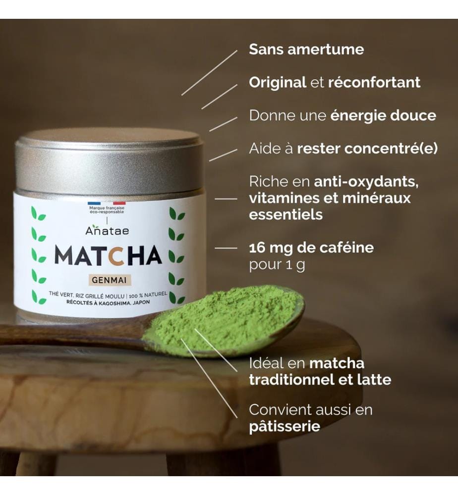 Thé Matcha Genmai Bio - 30 gr
