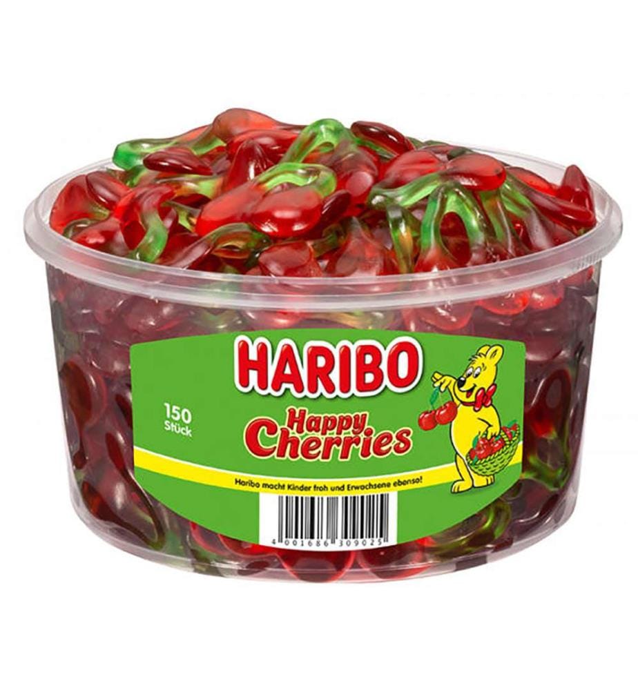 150x Haribo Happy Cherries - 1200g