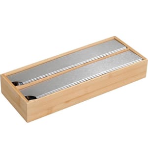Kesper Frischhaltefolien-Spender Silber/Braun