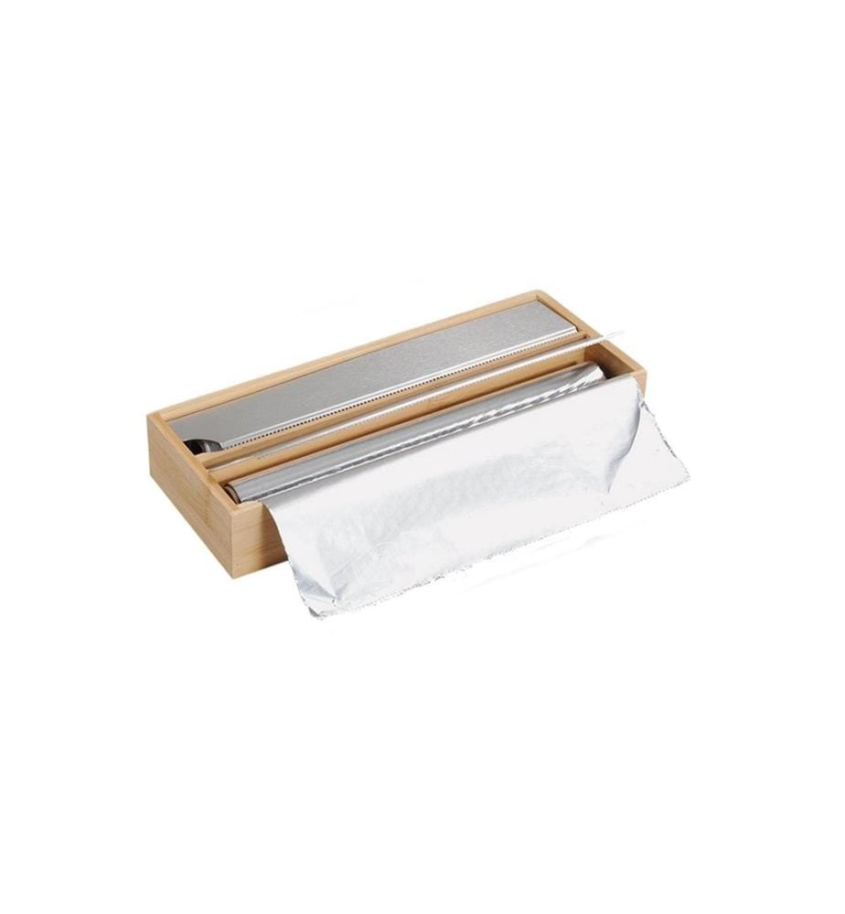 Kesper Frischhaltefolien-Spender Silber/Braun