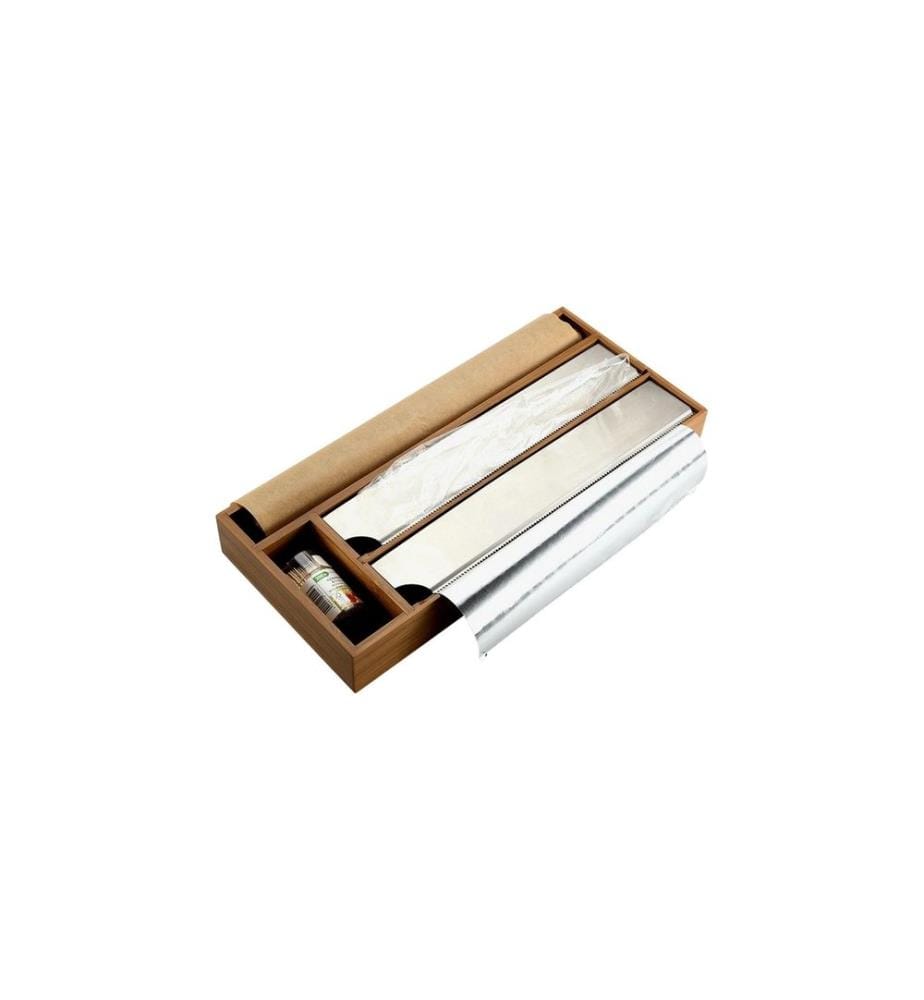 Kesper Folienspender Bambus Braun 42 x 19 cm