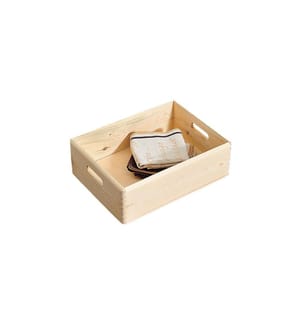 Kesper Til Kiefer Massivholz 40 x 30 x 14 cm Braun