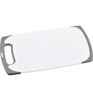 Kesper Schneidebrett Kunststoff Weiss Grau 25 x 15 x 1 cm
