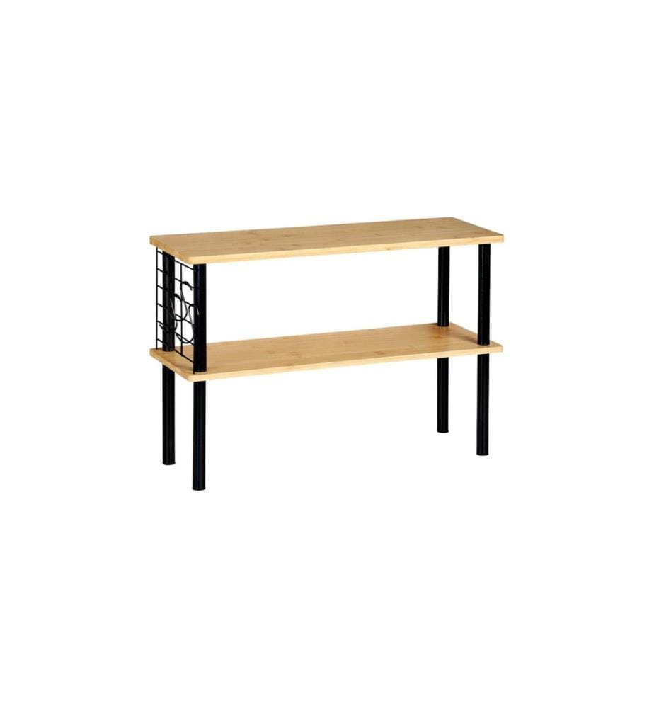 Kesper Scaffale da cucina nero/marrone