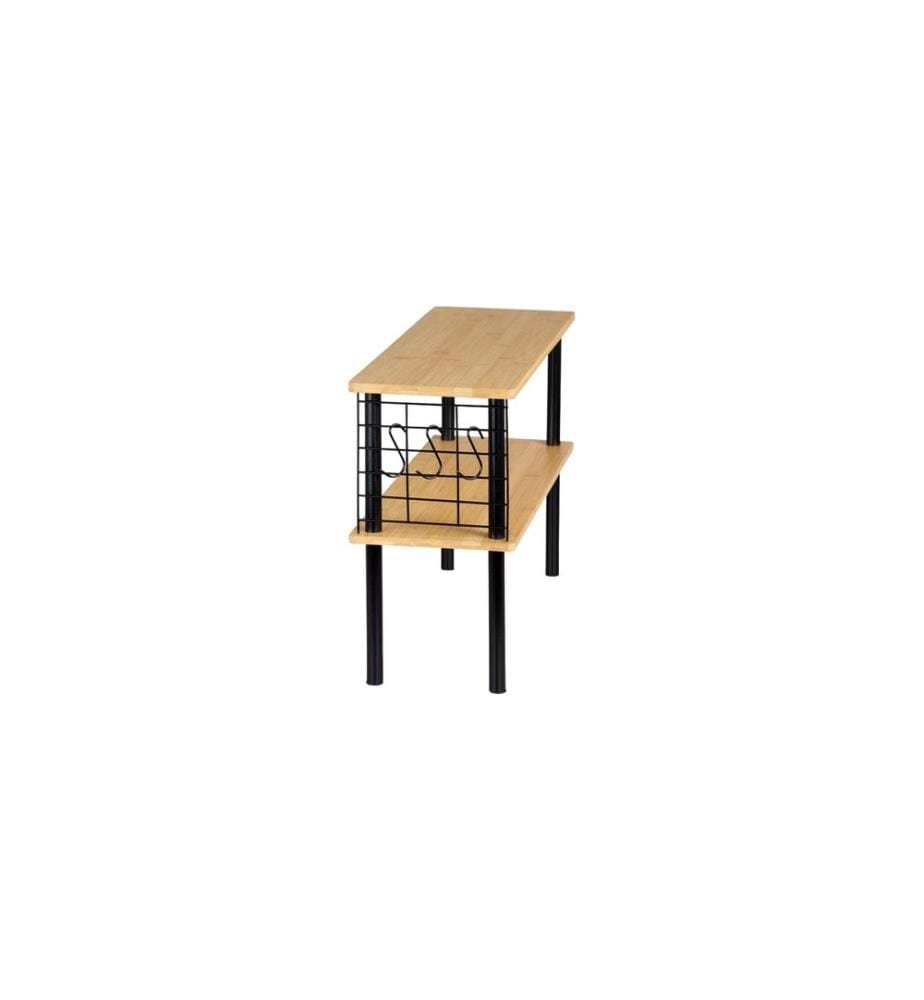 Kesper Scaffale da cucina nero/marrone