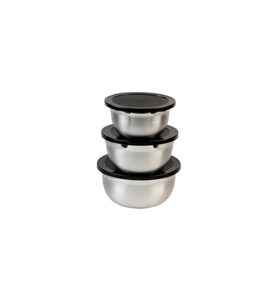 Kesper Kits de bol mélangeur 1.5 l, Noir/Argenté