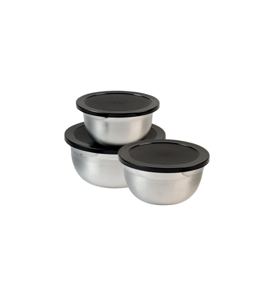 Kesper Kits de bol mélangeur 1.5 l, Noir/Argenté