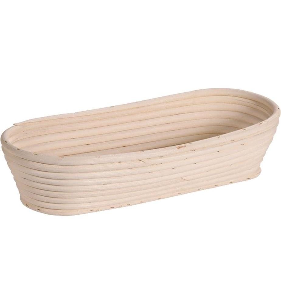 Kesper panier de fermentation Ovale en rotin avec housse 35 x 15 x 8 cm