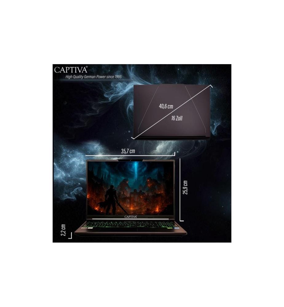 Ordinateur portable Captiva Highend Gaming I98-135CH