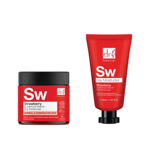 Strawberry Superfood Vitamin C Day Moisturiser + Strawberry Superfood Vitamin C Day Moisturiser 2 - 60ml - 30 ml + 60 ml