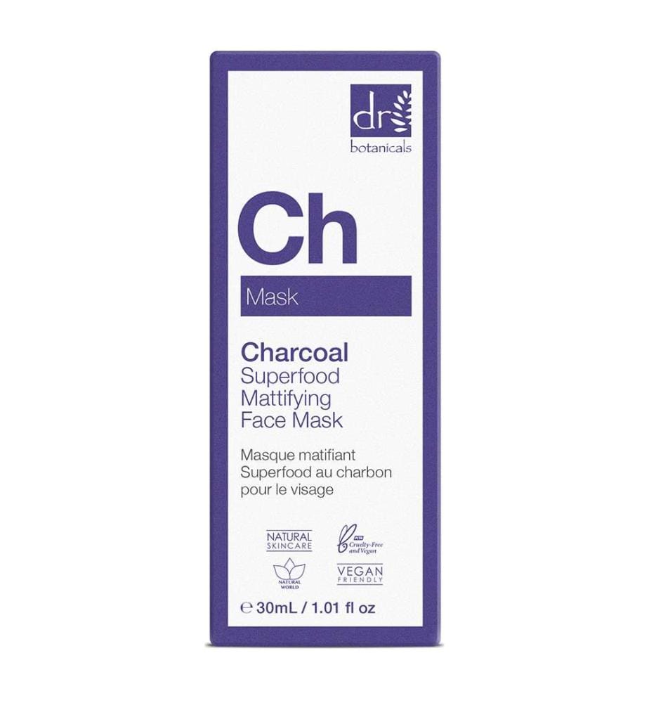 Aktivkohle Superfood Mattierende Gesichtsmaske - 30 ml