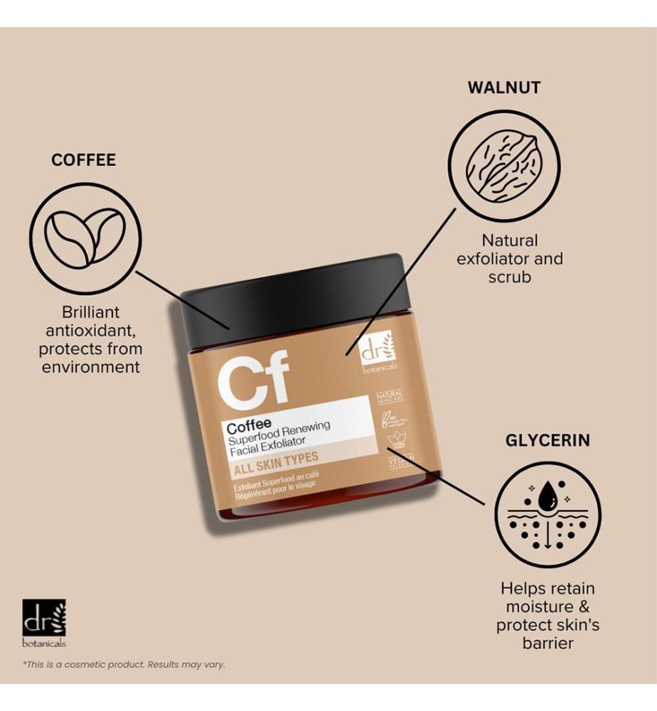 Coffee Superfood Renewing Facial Exfoliator - 60 ml